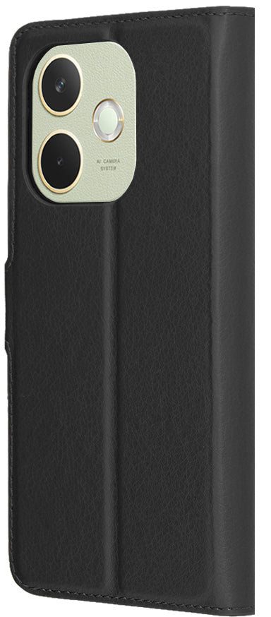 Hülle für Oppo A5 Pro 4G / A5 Pro, Techsuit, Leder-Folio, Schwarz