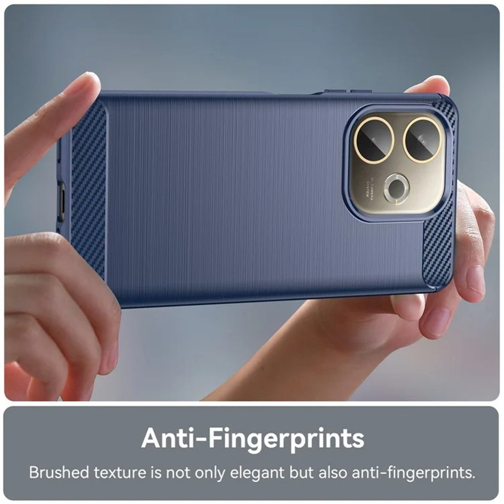 Hülle für Oppo A5 Pro 4G / A5 Pro, Techsuit, Carbon, Blau