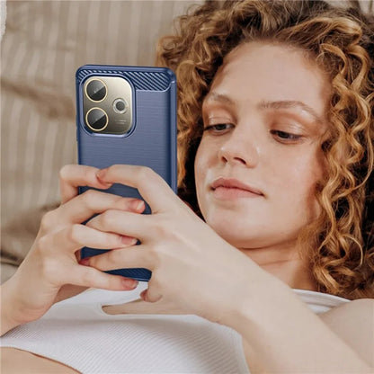 Hülle für Oppo A5 Pro 4G / A5 Pro, Techsuit, Carbon, Blau