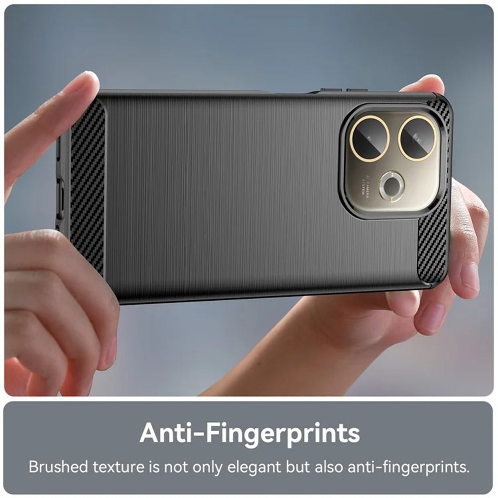 Hülle für Oppo A5 Pro 4G / A5 Pro, Techsuit, Carbon, Schwarz