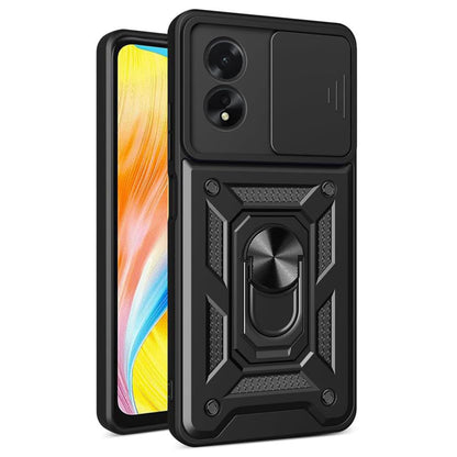 Hülle für Oppo A58 4G, Techsuit, CamShield, Schwarz