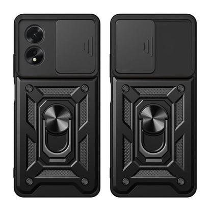 Hülle für Oppo A58 4G, Techsuit, CamShield, Schwarz