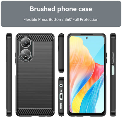 Coque pour Oppo A58 4G, Techsuit, Carbone, Noire