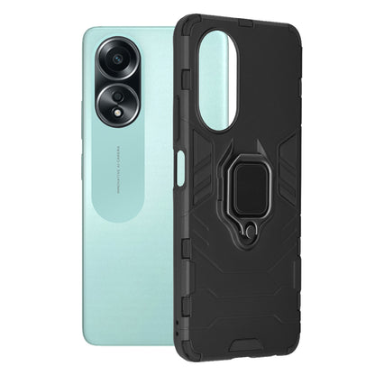 Hülle für Oppo A58 4G, Techsuit, Shield, Schwarz