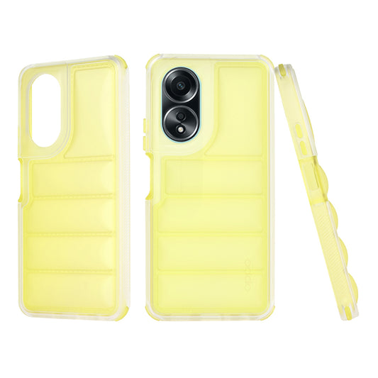 Coque pour Oppo A58 4G, Techsuit, Wave Shield, Jaune