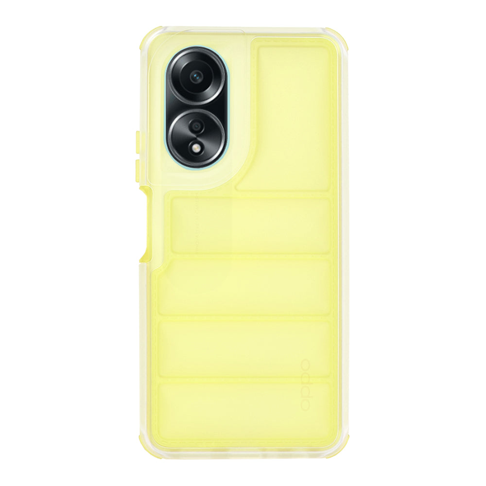 Hülle für Oppo A58 4G, Techsuit, Wave Shield, Gelb