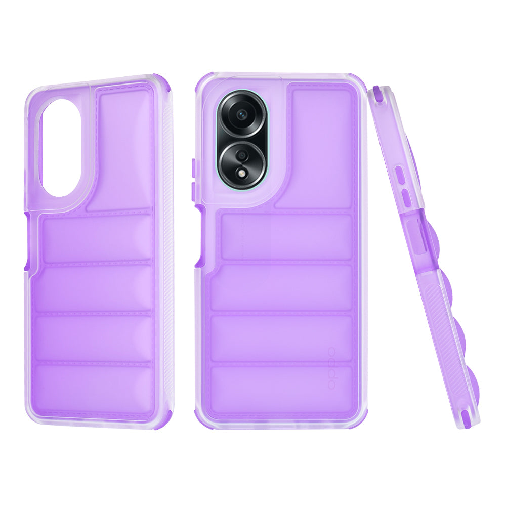 Hülle für Oppo A58 4G, Techsuit, Wave Shield, Lila