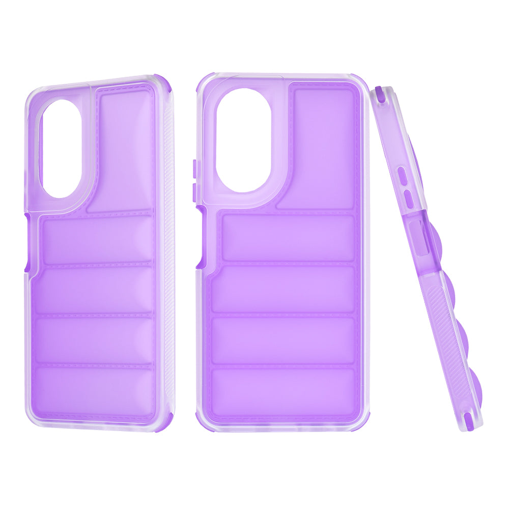 Hülle für Oppo A58 4G, Techsuit, Wave Shield, Lila