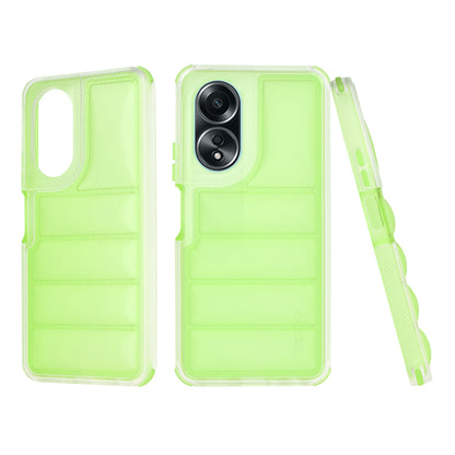 Hülle für Oppo A58 4G, Techsuit, Wave Shield, Grün