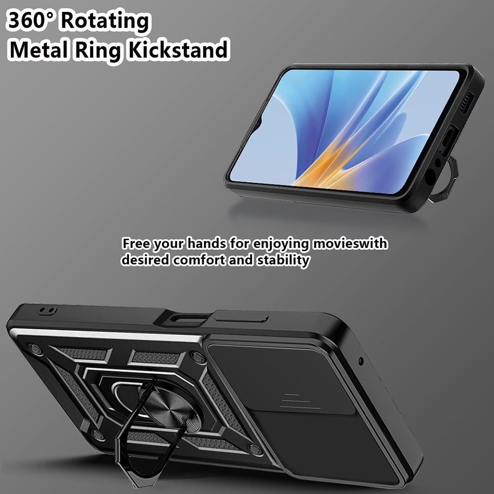 Hülle für Oppo A58 5G / A78 5G, Techsuit, CamShield, Schwarz