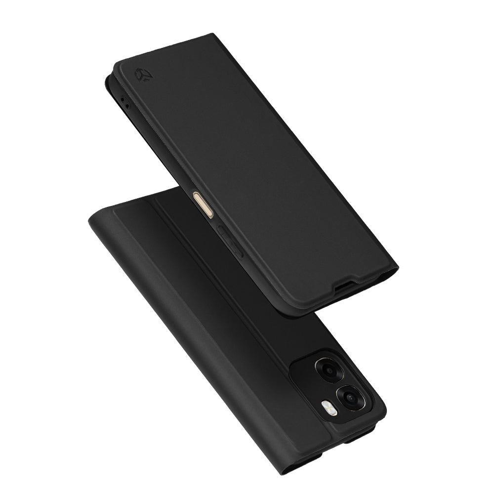 Hülle für Oppo A6 4G, Techsuit, Magskin Book, Schwarz