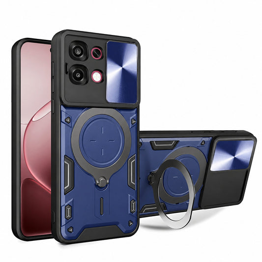 Hoes voor Oppo A6 Pro 5G / A6 Pro 4G, Techsuit, CamGuard Pro, Blauw