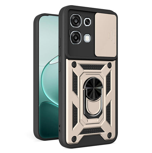 Hoesje voor Oppo A6 Pro 5G / A6 Pro 4G, Techsuit, CamShield, Goudkleurig
