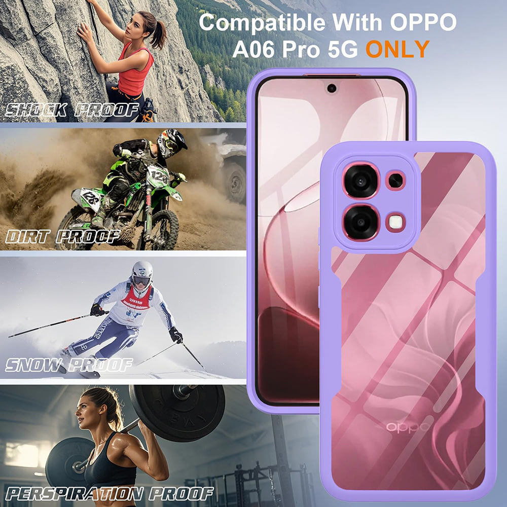 Hülle für Oppo A6 Pro 5G / A6 Pro 4G, Techsuit, ColorVerse 360, Lila