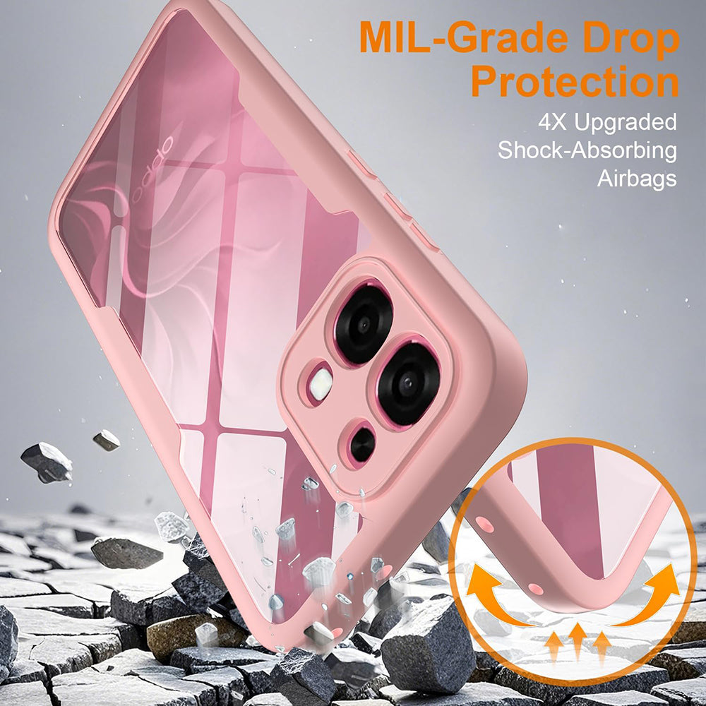 Hoes voor Oppo A6 Pro 5G / A6 Pro 4G, Techsuit, ColorVerse 360, Roze