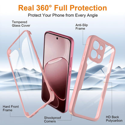 Hoes voor Oppo A6 Pro 5G / A6 Pro 4G, Techsuit, ColorVerse 360, Roze