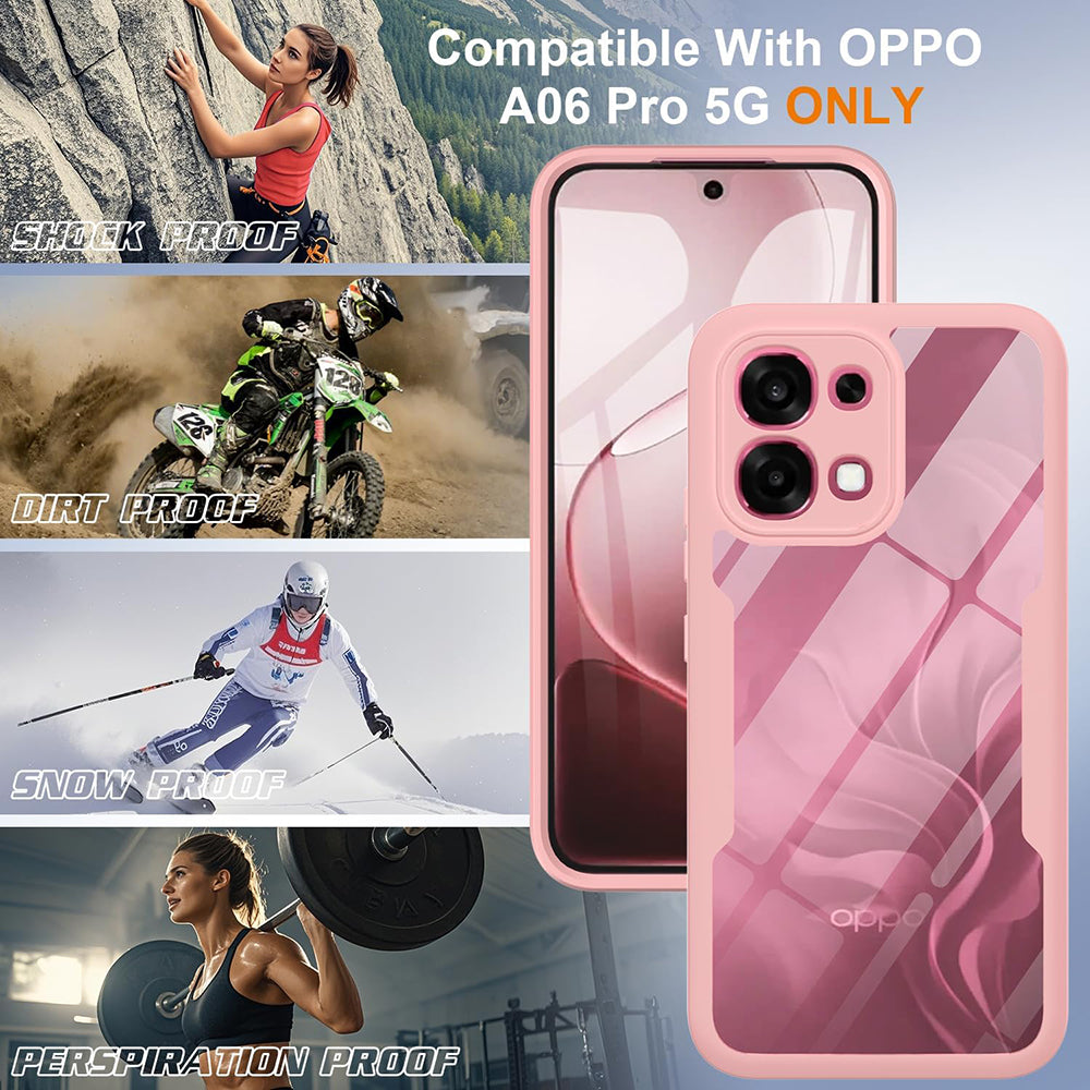 Hoes voor Oppo A6 Pro 5G / A6 Pro 4G, Techsuit, ColorVerse 360, Roze