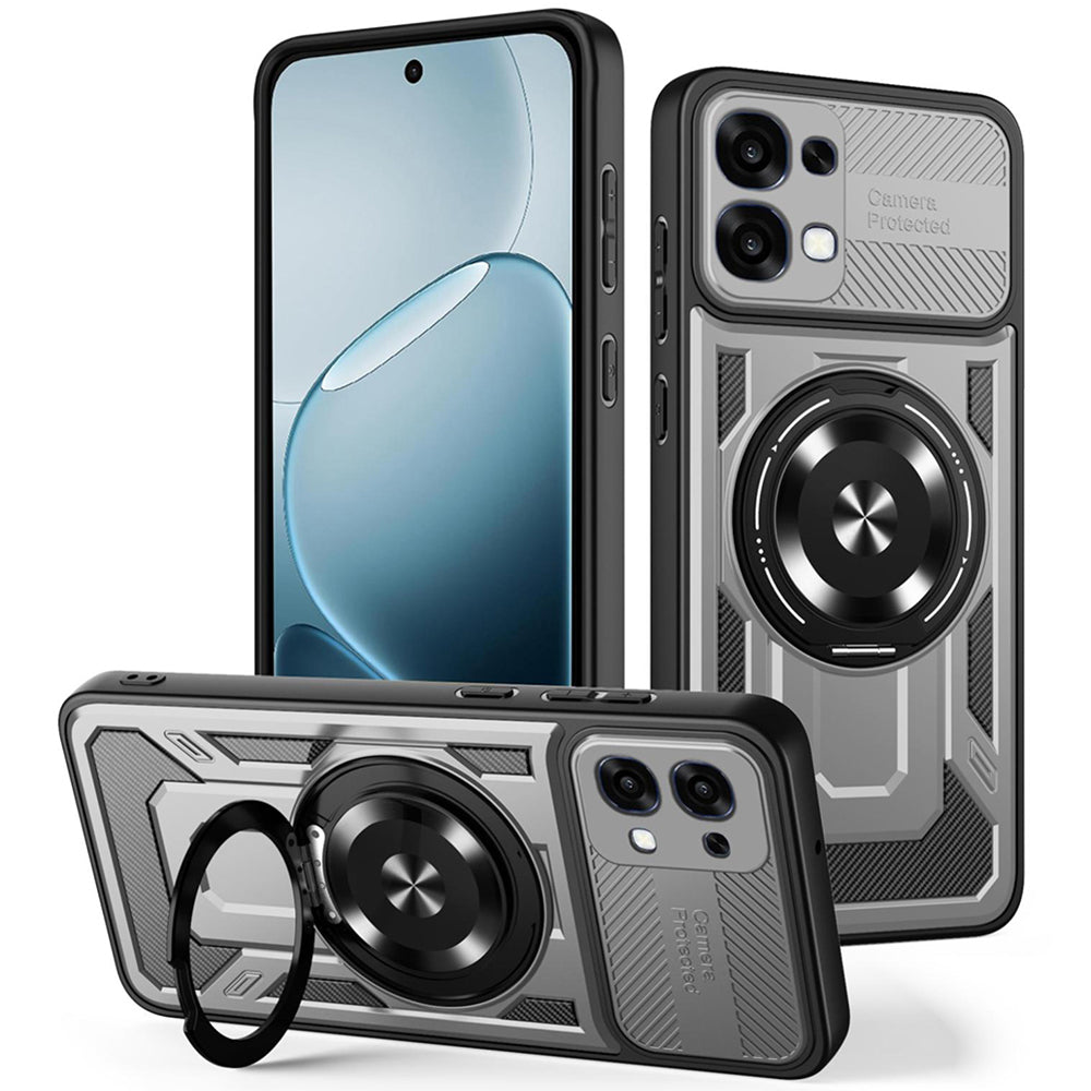Hülle für Oppo A6 Pro 5G / A6 Pro 4G, Techsuit, RuggedCam, Grau