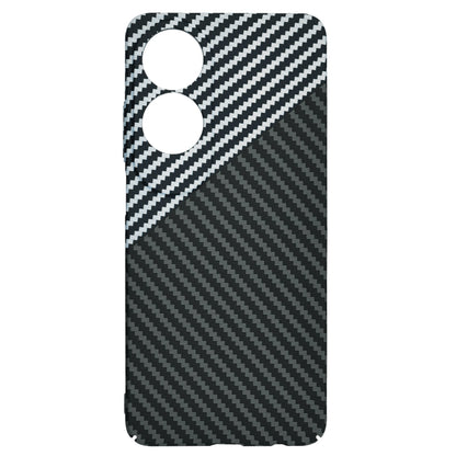 Coque pour Oppo A60, Techsuit, Carbonite FiberShell, Noir Gris