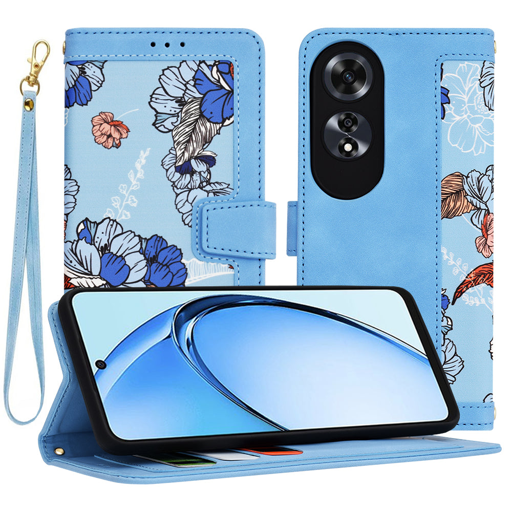 Case for Oppo A60, Techsuit, FlipCraft, Blue