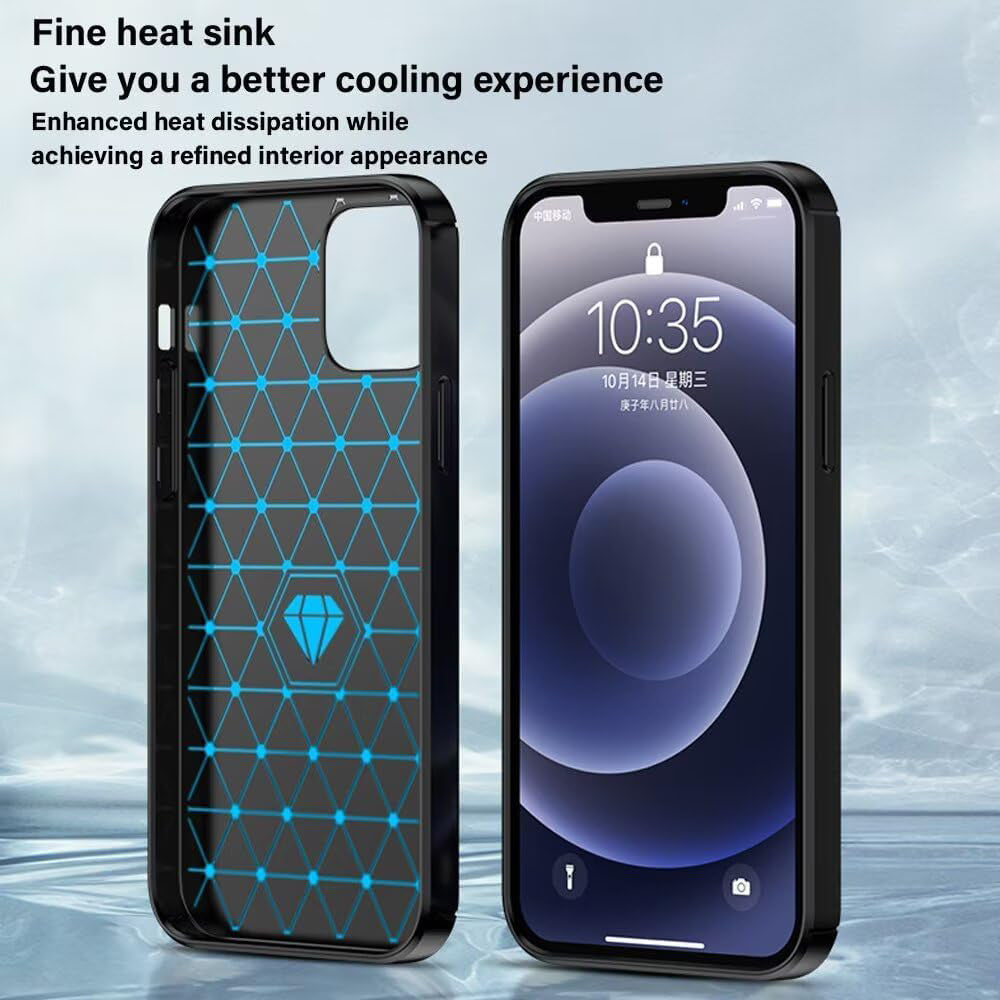 Hülle für Oppo A6k 4G / A6x 4G / A6x / A6 4G, Techsuit, Carbon, Blau