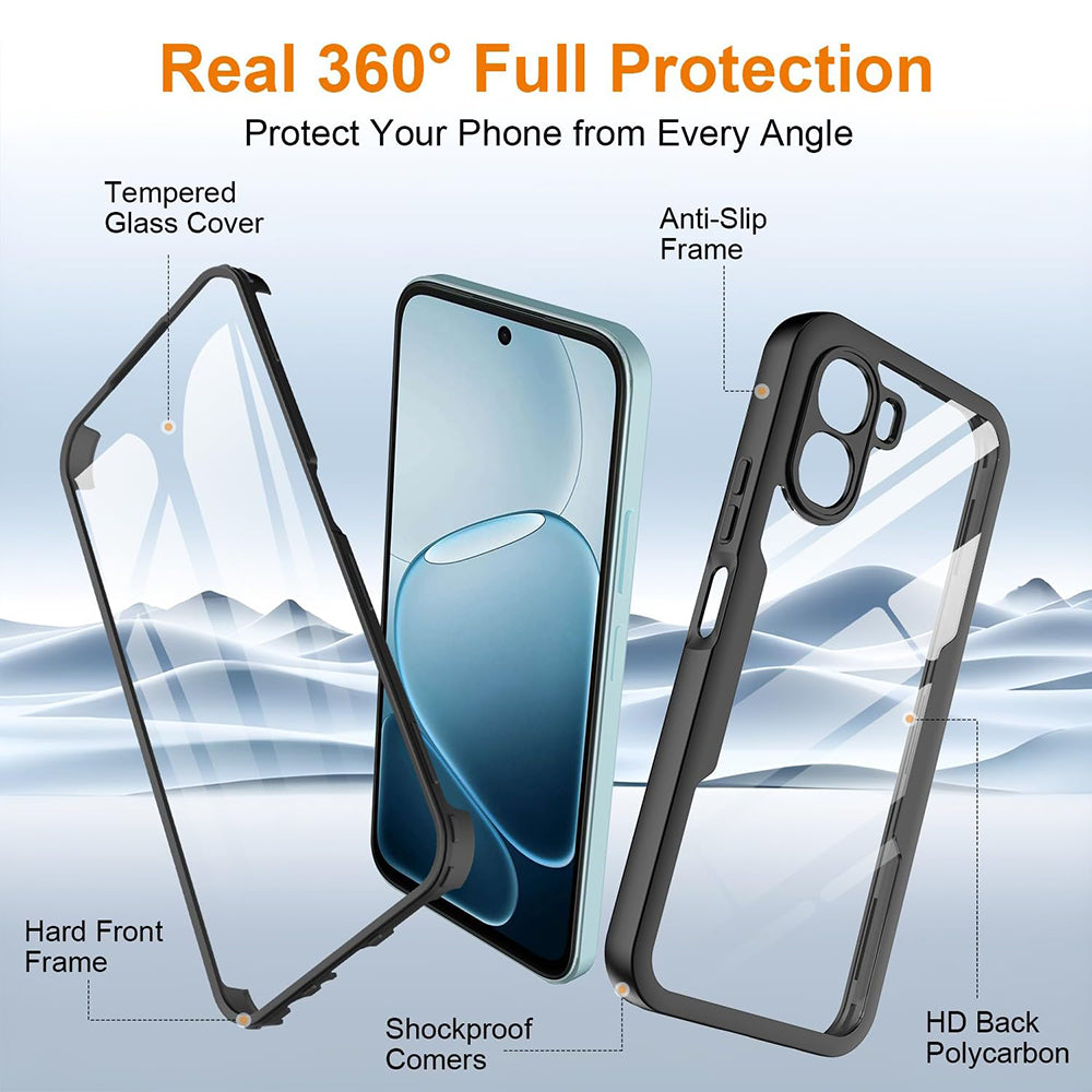 Coque pour Oppo A6k 4G / A6x 4G / A6x, Techsuit, ColorVerse 360, Noire