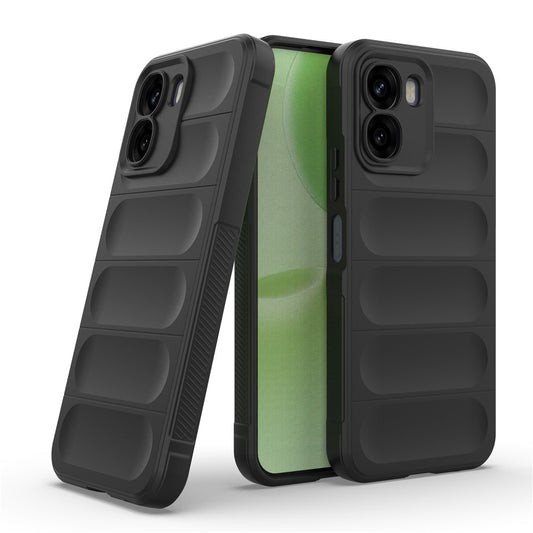 Hülle für Oppo A6x 4G / A6x, Techsuit, Magic Shield, Schwarz