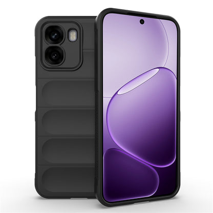 Hoes voor Oppo A6x 4G / A6x, Techsuit, Magic Shield, Zwart