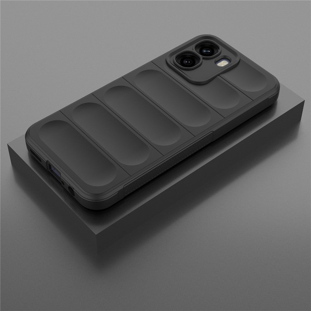 Hoes voor Oppo A6x 4G / A6x, Techsuit, Magic Shield, Zwart