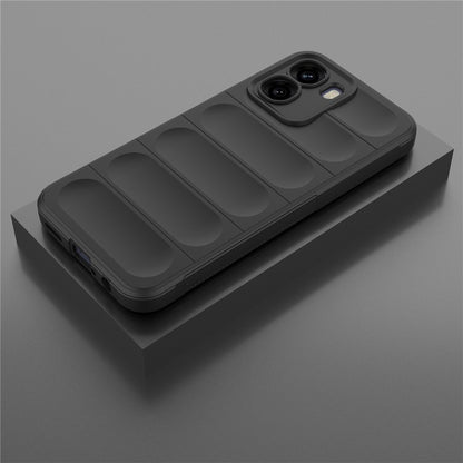 Hoes voor Oppo A6x 4G / A6x, Techsuit, Magic Shield, Zwart