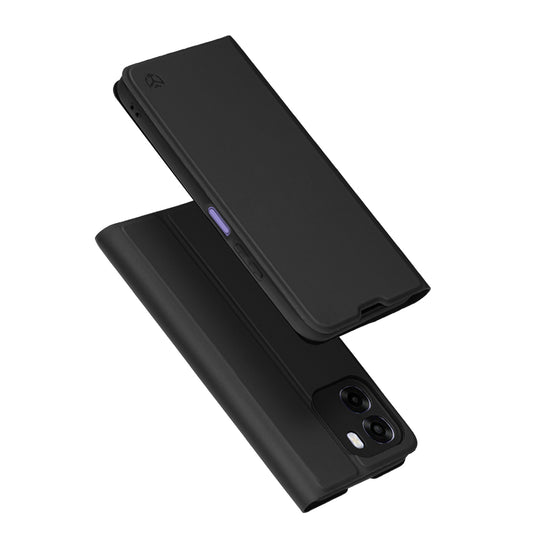 Hoes voor Oppo A6x 4G / A6x, Techsuit, Magskin Book, Zwart