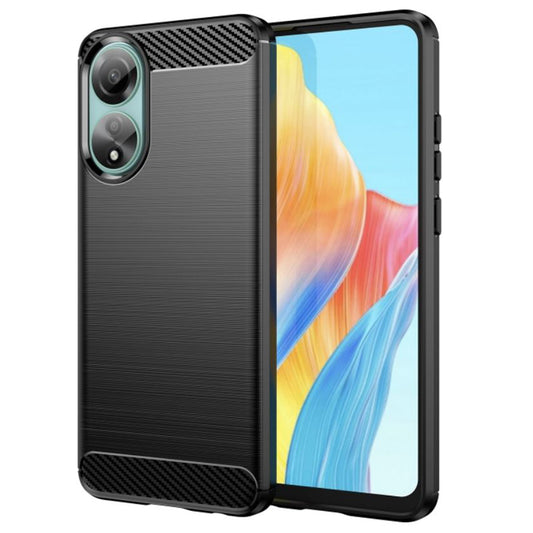 Hoes voor Oppo A78 4G, Techsuit, Carbon, Zwart