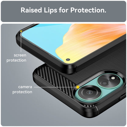 Case for Oppo A78 4G, Techsuit, Carbon, Black