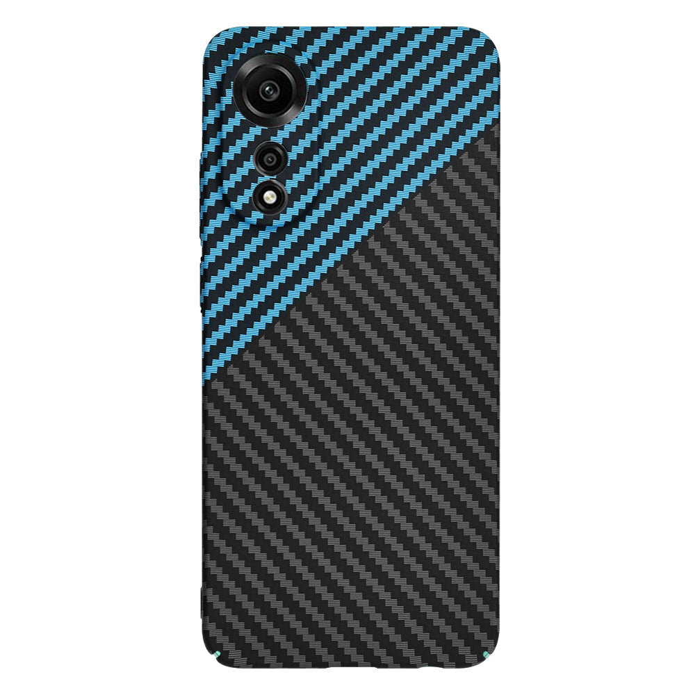Hoes voor Oppo A78 4G, Techsuit, Carbonite FiberShell, Zwart Blauw