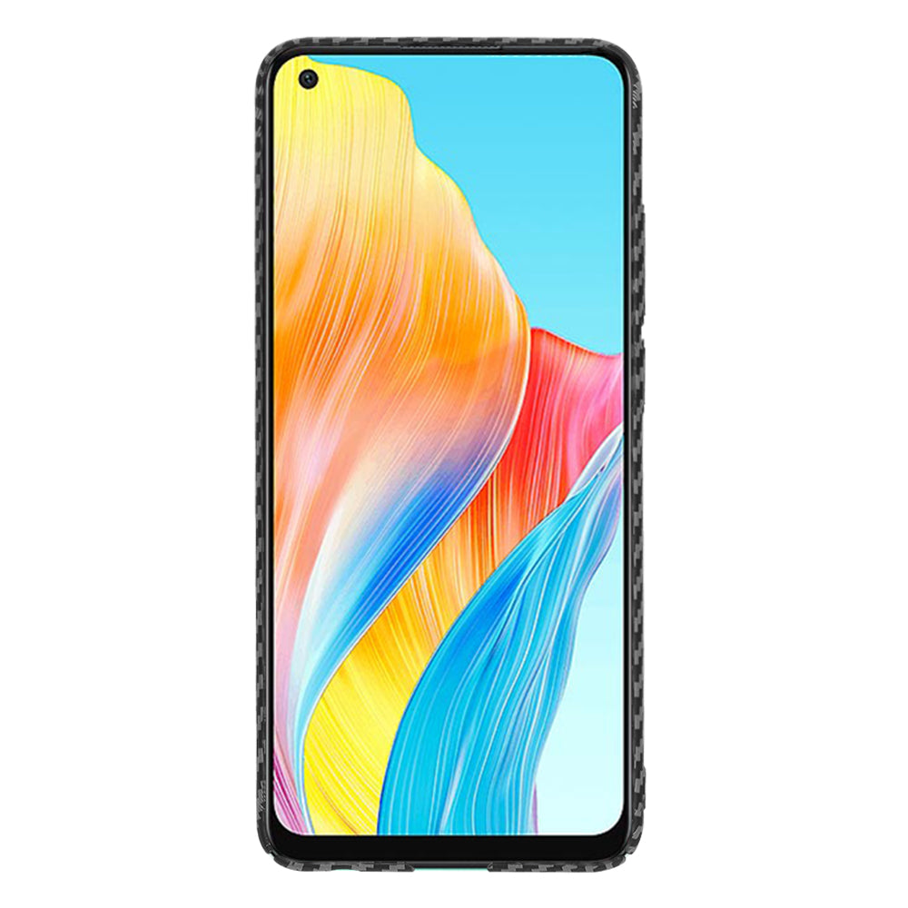 Hülle für Oppo A78 4G, Techsuit, Carbonite FiberShell, Schwarz