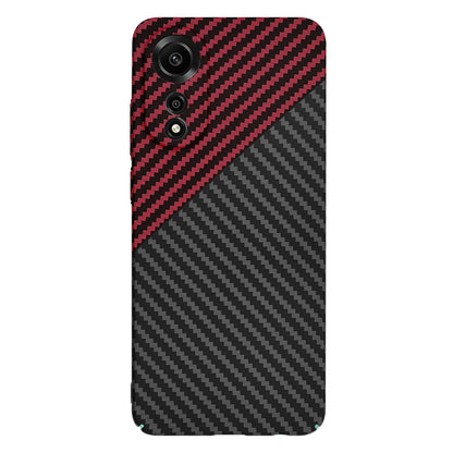 Hoes voor Oppo A78 4G, Techsuit, Carbonite FiberShell, Zwart Rood