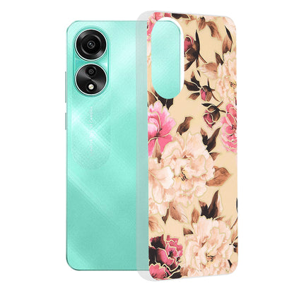 Hülle für Oppo A78 4G, Techsuit, Marble, Beige