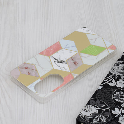 Hülle für Oppo A78 4G, Techsuit, Marmor, Lila