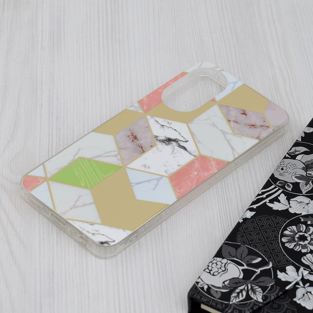 Hülle für Oppo A78 4G, Techsuit, Marmor, Lila