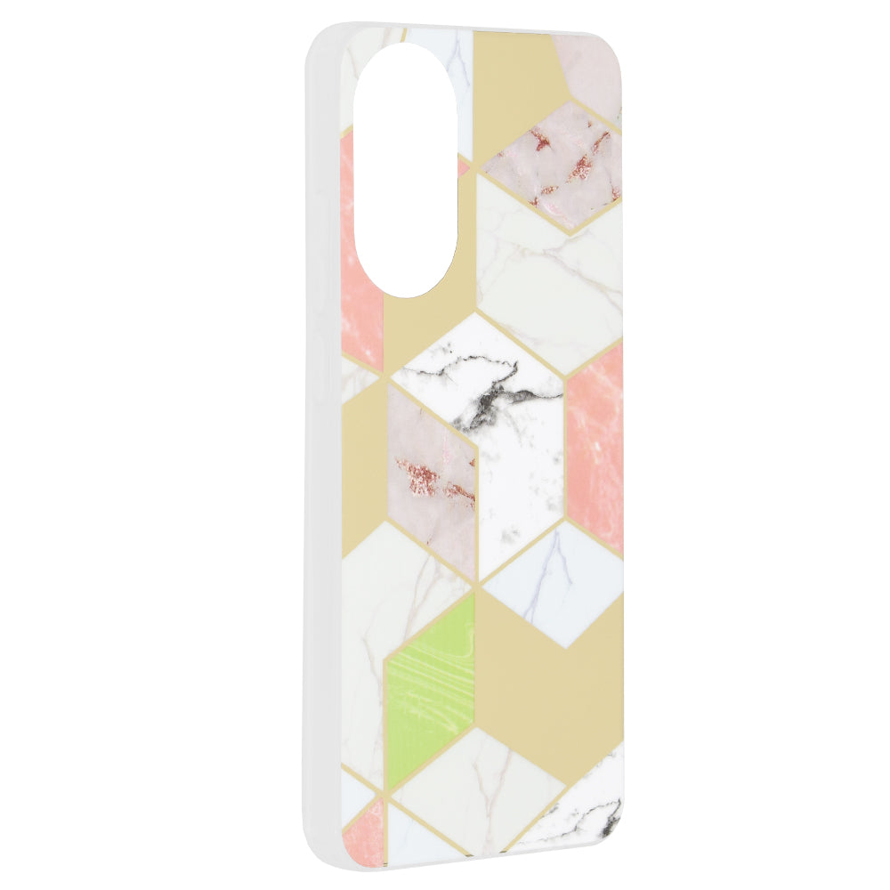 Hülle für Oppo A78 4G, Techsuit, Marmor, Lila