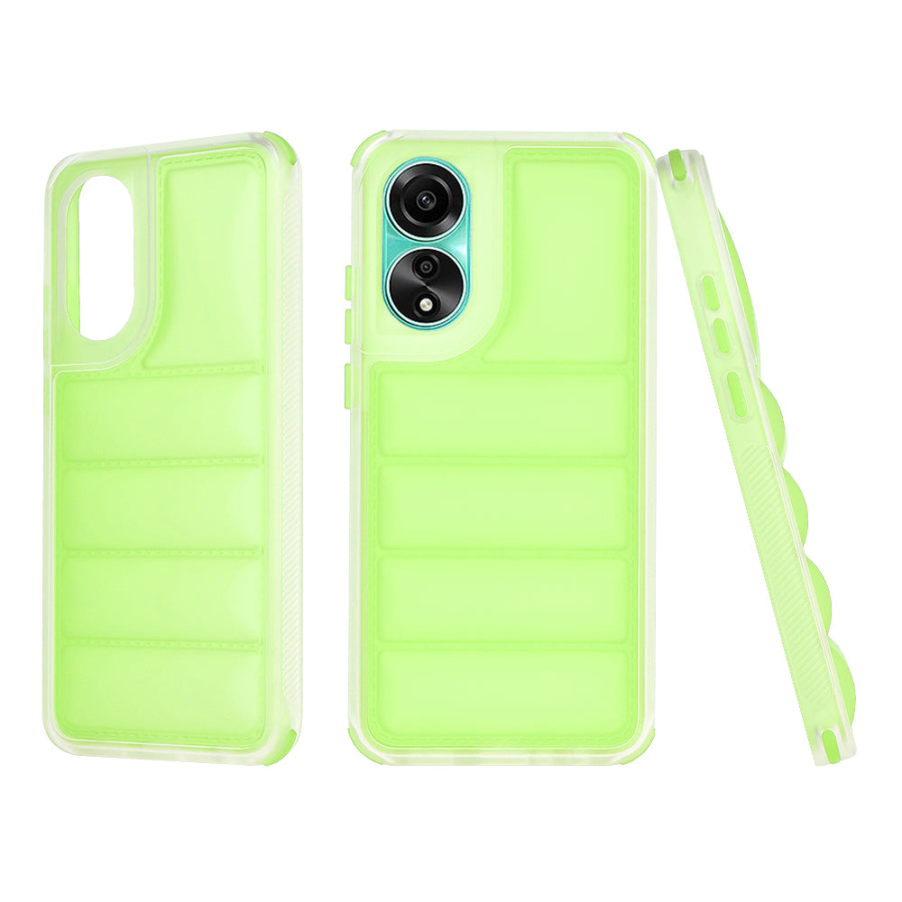 Case for Oppo A78 4G, Techsuit, Wave Shield, Green