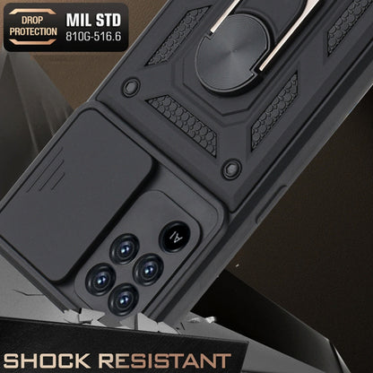 Hoes voor Oppo A94 / Reno5 Lite, Techsuit, CamShield, Zwart