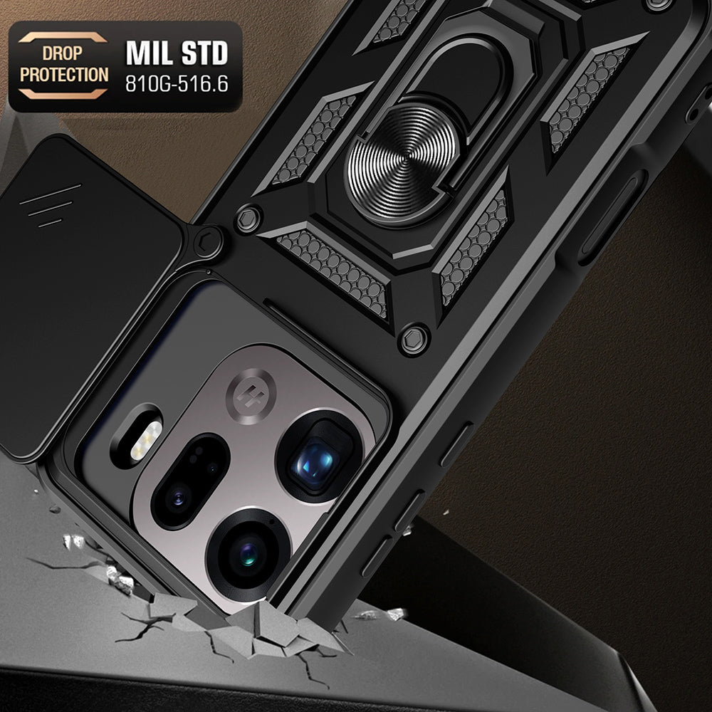 Étui pour Oppo Find X9 Pro, Techsuit, CamShield, Noir