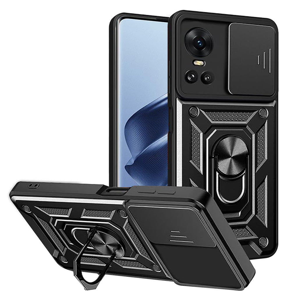 Coque pour Oppo Reno10 / Reno10 Pro, Techsuit, CamShield, Noire