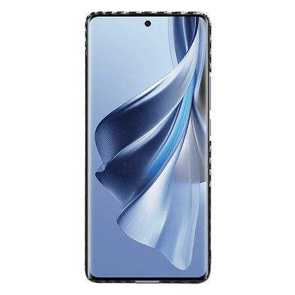 Hoes voor Oppo Reno10 / Reno10 Pro, Techsuit, Carbonite FiberShell, Zwart Grijs