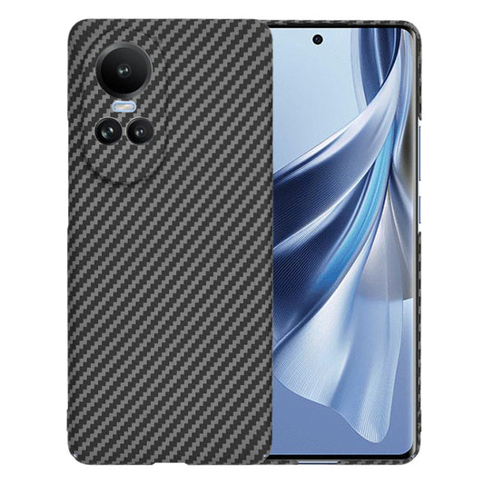 Coque pour Oppo Reno10 / Reno10 Pro, Techsuit, Carbonite FiberShell, Noire