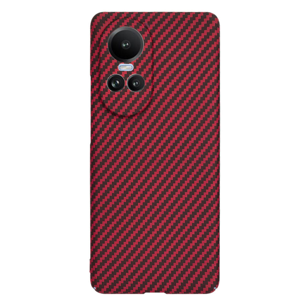 Coque pour Oppo Reno10 / Reno10 Pro, Techsuit, Carbonite FiberShell, Rouge