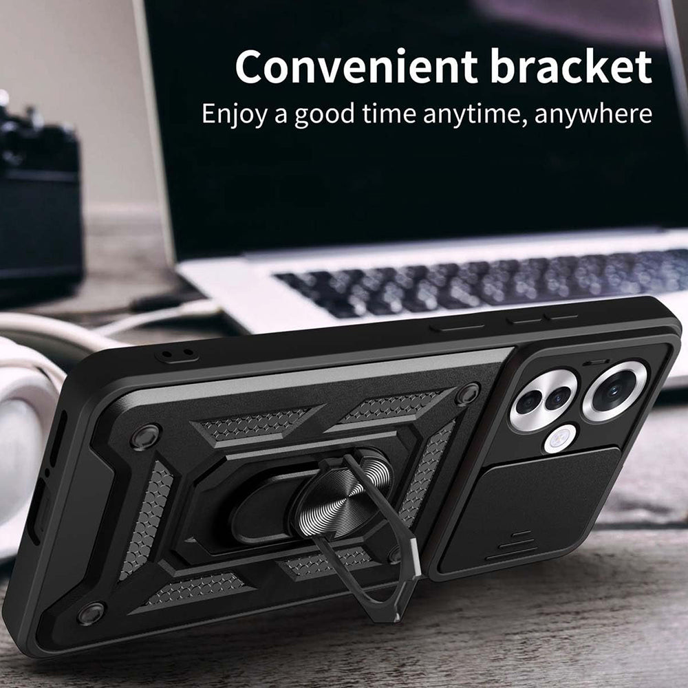 Coque pour Oppo Reno11 F, Techsuit, CamShield, Noire