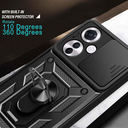 Coque pour Oppo Reno11 F, Techsuit, CamShield, Noire