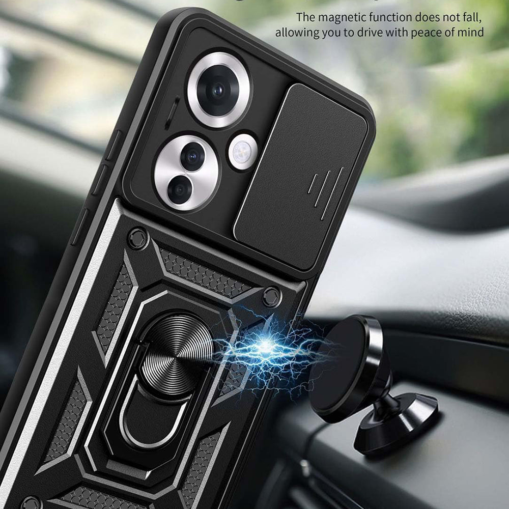 Coque pour Oppo Reno11 F, Techsuit, CamShield, Noire